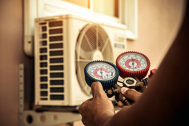 Professional Hvac Maintenance technician working in Brookside, NJ